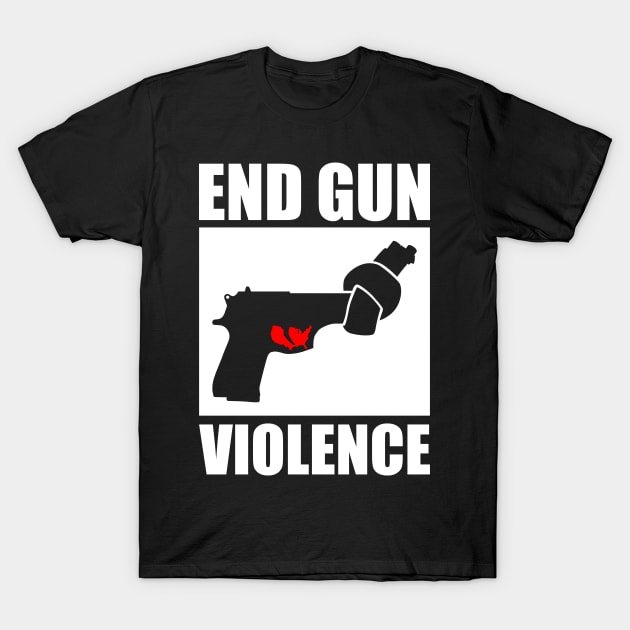 End Gun Violence T-Shirt by Sachpica